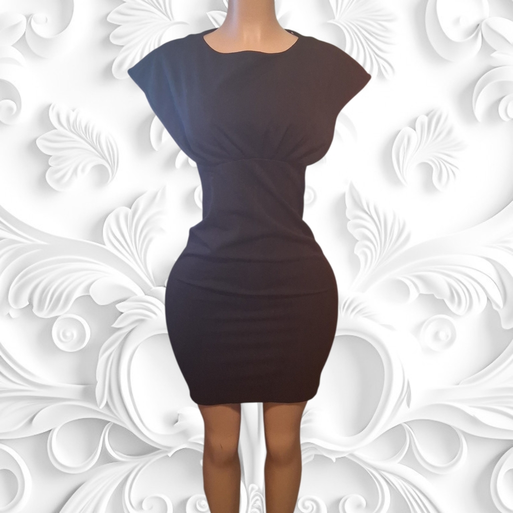 Calvin Klein Little Black Cap-Sleeve Sheath Dress